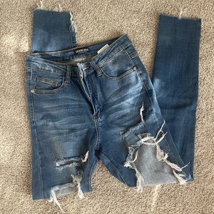 Fashion Nova Extremely Distressed Jeans - Size 3
